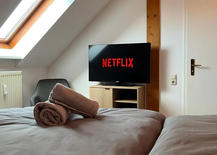 Appartement - Balkon - Netflix - Parkplatz - Kingsize-bett - 6 Personen